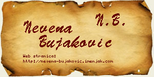 Nevena Bujaković vizit kartica